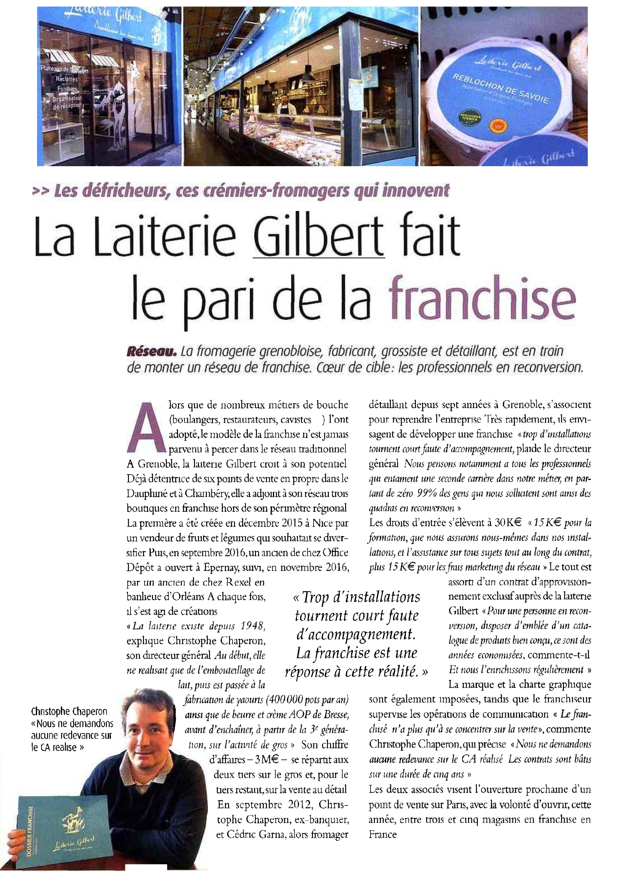Article - Passion Fromager - Avril 2017