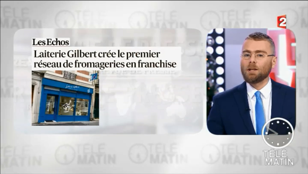 Passage de la Laiterie Gilbert sur France 2