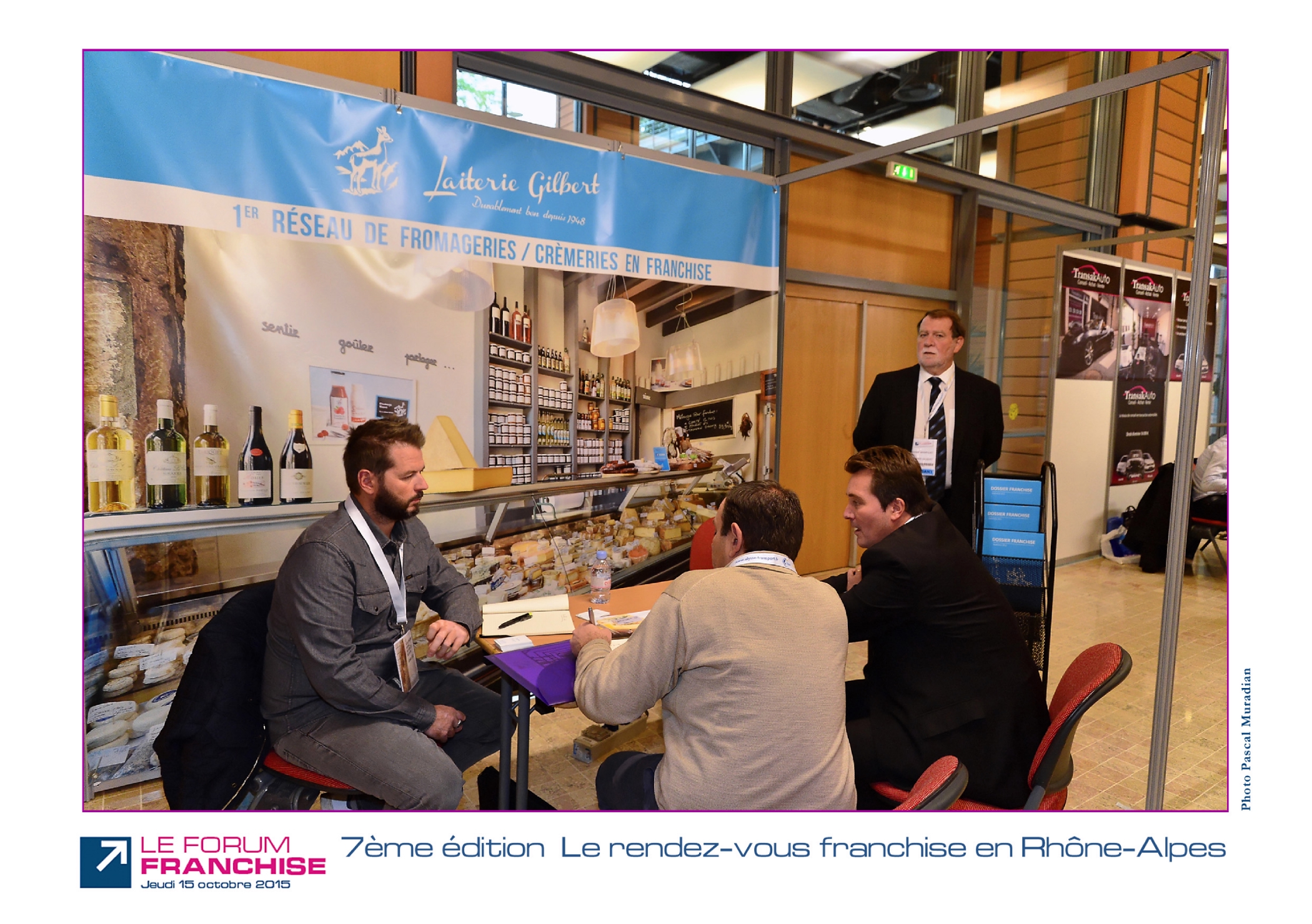 Stand de la Laiterie Gilbert au forum franchise